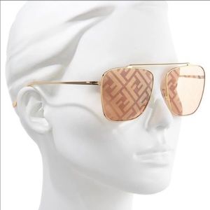 Fendi Logo Navigator FF0406 sunglasses
